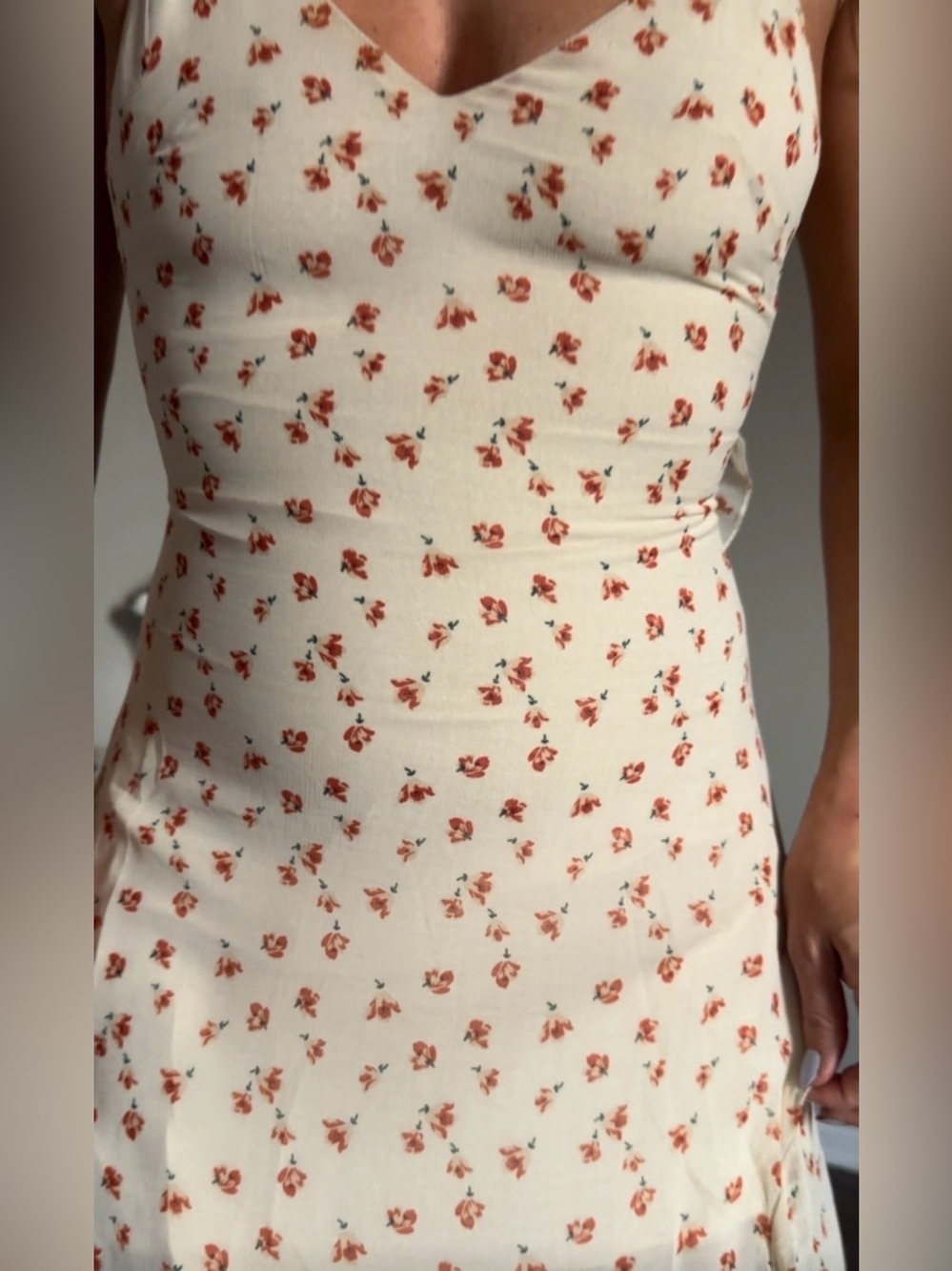 Yellow Floral Summer Maxi Dress With Back Ruffle - Picture 3 of 13